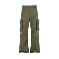 Pantalon de travail classique à jambes larges Layenne, prix compétitif, multi-poches, design de logo personnalisé, pour un usage quotidien décontracté