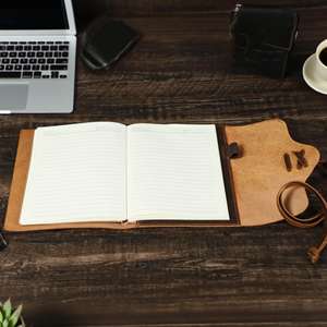 Soft Touch Leather Heavy Duty Smell Proof Protection A5 Refillable Journal Case Notebook Holder for Writing LNBC-0130 - Product Image 4