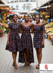 Tissu en coton imprimé Ankara africain de qualité supérieure, style Kitenge Dashiki pour robes, vêtements de mode, couture, artisanat textile, Cameroun - Product Image 4
