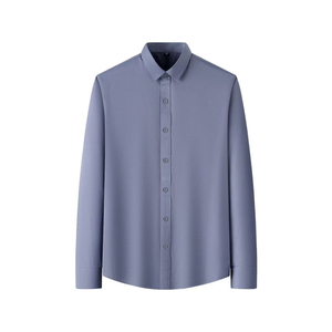 เสื้อเชิ้ตผ้าฝ้ายโพลีเอสเตอร์แขนยาวขนาดพลัสไซส์สวมใส่สบายระบายอากาศได้ดีเสื้อผ้าลำลองสำหรับผู้ชาย - Product Image 2