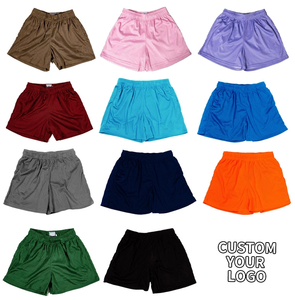 Shorts en maille décontractés de haute qualité pour hommes, brodés, épais, à taille élastique, effet délavé, pour la gym et la course à pied - Product Image 5