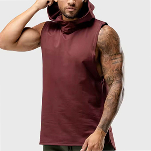 Camiseta Deportiva sin Mangas para Hombre, 100% Algodón, Transpirable, Resistente al Viento, para Fisicoculturismo - Product Image 3