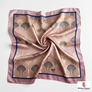 Premium Soft <b>Silk</b> Feel Fabric Custom Printed Square <b>Scarf</b> Fashion Accessories Stylish Bulk Supply OEM ODM Manufacturer Wholesale - Product Image 6