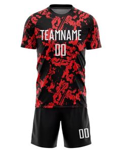 Custom Autumn <b>Football</b> Uniform Jersey Set-100% Polyester Short Sleeves Elastic Waist Digital <b>Print</b> for Schools Clubs Sports - Product Image 4