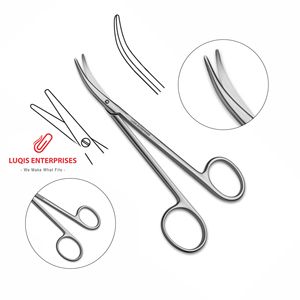 กรรไกรตัดจมูกโค้งด้านข้าง Cinelli ขนาด 11.5 ซม. อุปกรณ์ผ่าตัดเสริมจมูก - Product Image 1