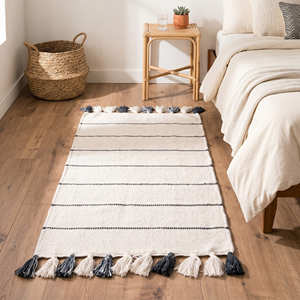 Summer Boho Geometric Area Rug Direct Factory Export Hot Sale Handcrafted Non Slip Low Pile Boho Bedroom Rug - Product Image 5