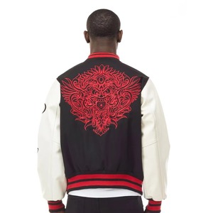 Custom College Varsity <b>Jacket</b> With Sleeve Embroidery Wholesale University Letterman <b>Jacket</b> Factory Supplier - Product Image 3