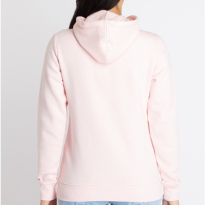 Women's <b>Orange</b> Hooded <b>Fleece</b> Sweatshirt Solid Breathable Eco-Friendly Quick Dry Full Sleeve Casual Knitted Cotton Pullover Front - Product Image 4