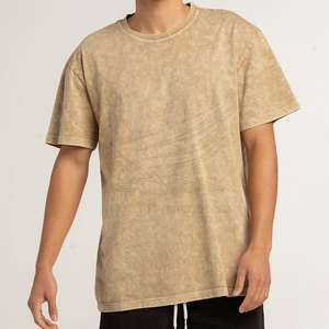 Camiseta de Cuello Redondo para Hombre, Lavado Ácido, Transpirable, Corte Regular, 100% Algodón, Cómoda, de Alta Calidad, Estilo Urbano - Product Image 2