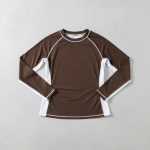 Women Long Sleeves Rash Guards and Swim Shorts Swim Pants Swimsuits Swimwear Beachwear for Ladies - Product Image 4