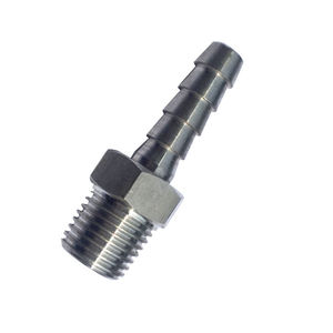 Raccord hexagonal mâle réducteur haute pression CNC avec finition dorée polie pour pipeline industriel et connexion de fluides - Product Image 1