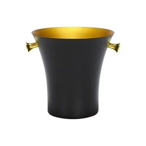 On sale premium metal ice <b>bucket</b> is expertly crafted from high-quality stainless steel with black coated - Product Image 1