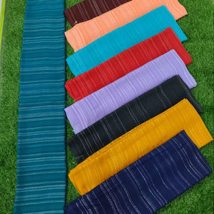 Tissu en poly georgette de qualité supérieure, motif uni, léger, doux et fluide, pour vêtements féminins, fournisseur en gros. - Product Image 1