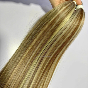 Vente en gros usine AZURA HAIR Extensions de cheveux humains vierges bruts doublement étirés en vrac style piano lisses vietnamiens - Product Image 6