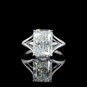 Luxury IGI Certified 4 Carat Marquise Cut Vintage Engagement Wedding <b>Ring</b> 14K Gold <b>Split</b> Shank Lab Grown Diamond Party - Product Image 1