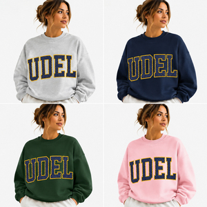<b>Pink</b> Oversized Crew Neck <b>Sweatshirt</b> UDEL Custom Women’s Oversized Mock Neck Pullover <b>Sweatshirt</b> Graphic Print High Neck Fleece - Product Image 5
