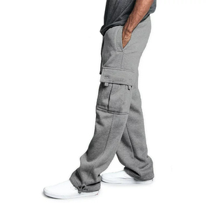 Latest Fashion Flare Pants With Multiple Pockets Design in Grey Color Casual Wear With Drawstring Closure Trousers - Product Image 3