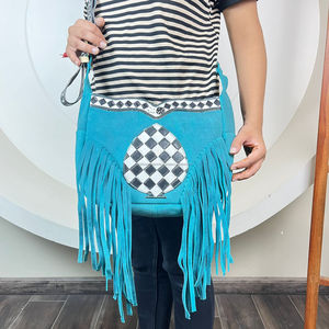 กระเป๋า2025สะพายข้างดีไซน์ลายตารางหมากรุกสำหรับผู้หญิงกระเป๋าถือหนังกลับเครื่องมือสำหรับผู้หญิงกระเป๋าถือหนังแท้ - Product Image 4