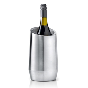 Creative Stainless Steel <b>Wine</b> Cooler Bucket With Beveled Rim Modern Insulated Single Bottle <b>Wine</b> Chiller For Barware & Tabletop - Product Image 1