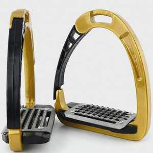Estribos de Seguridad para Caballos, Duraderos, de Hierro y Aluminio, Estribos Ingleses Ligeros para Equitación - Product Image 2