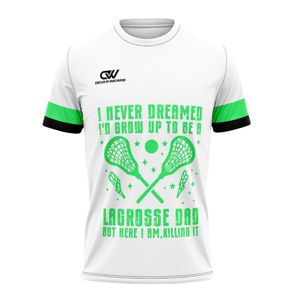Camiseta de Lacrosse Personalizada para Equipo Femenino, Impresión por Sublimación, Secado Rápido, 100% Fibra de Poliéster, Ropa Deportiva Femenina, Fabricante OEM - Product Image 1