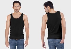 เสื้อกล้ามผู้ชายดีไซน์เพรียวบางพร้อมผ้ายืดสำหรับการฝึกเข้ายิมและชุดลำลอง - Product Image 2