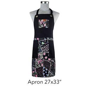 Delantales de Cocina Negros de Cuero Tejido con 3 Bolsillos Grandes, Delantales de Trabajo para Adultos, de Uso Diario, para Limpieza y Cocina, Impermeables y Lavables - Product Image 2