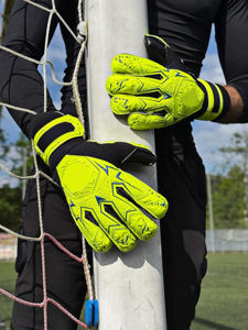 Guantes de Portero de Fútbol de Cuero para Adultos 2026, Engrosados, Antideslizantes, Transpirables, Impermeables, con Protección UV, para Fútbol al Aire Libre - Product Image 5