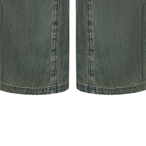 Pantalon large décontracté en sergé délavé pour homme LAMA INDUSTRIES avec fermeture éclair, taille élastique et poches latérales – Collection Printemps - Product Image 4