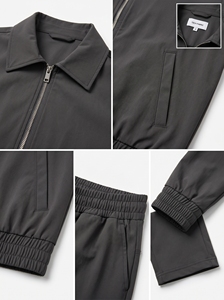 Survêtements décontractés unisexes anti-boulochage de qualité supérieure, style streetwear printemps 2026, personnalisables, légers et extensibles dans les quatre sens - Product Image 4