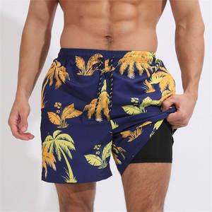 Shorts de plage pour hommes en coton 100 %, légers, séchage rapide, coupe ample, pour la natation et le surf – Grande promotion - Product Image 3