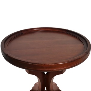 Classic <b>Side</b> <b>Table</b> Made Of Solid Teak Wood <b>High</b> Quality With Chocolate Finish For Indoor Use - Product Image 3