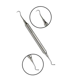 Instrumento Quirúrgico Dental, Herramienta Flexible y Delgada para Composite, Empuñadura Moleteada, Plateado, Manual, Clase I, Shuja Surgico - Product Image 2