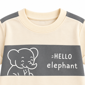 Conjunto de Verano para Niños, Camiseta y Pantalones Cortos con Estampado de Dibujos Animados, Manga Corta, Cuello Redondo, Ropa Infantil - Product Image 5