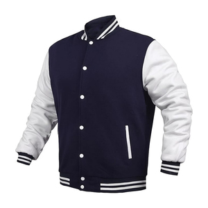 Custom Design High Quality Wholesale Eco-Friendly Winter Stand Collar Varsity Letterman <b>Jackets</b> Plus Men Fleece <b>Lined</b> - Product Image 5