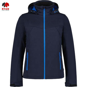 แจ็คเก็ตซอฟต์เชลล์ Ryan Pro Gear ออกแบบพิเศษสำหรับผู้ชาย กันน้ำ กันลม ผลิตจากผ้าถักที่เป็นมิตรต่อสิ่งแวดล้อม ปิดด้วยซิป - Product Image 3