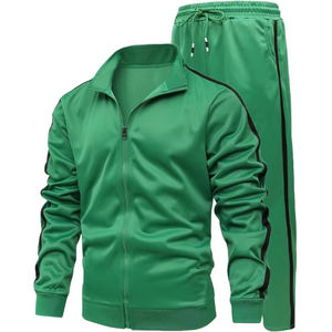 Conjunto Deportivo de 2 Piezas para Hombre, de Alta Calidad, Estilo Casual, con Cierre Completo, para Correr, Hacer Ejercicio, Ropa Deportiva, Estilo Urbano - Product Image 5