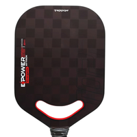 Raquette de pickleball en fibre de carbone moulée intégrale TOPPRO T7001 18K rouge, entièrement personnalisable OEM ODM, nouvelle arrivée 2025