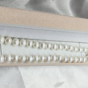 Collar de Perlas de Agua Dulce Grandes de Alto Rendimiento, 11-12 mm, Casi Redondas, con Defectos, No Nucleares, Asequible - Product Image 4