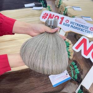 [สินค้ามาใหม่ ฤดูใบไม้ผลิ 2026] ชุดผมแท้สีเทาธรรมชาติ - ผมตรงธรรมชาติแบบไม่ผ่านกระบวนการ - สีเกลือพริกไทย - ผลงานชิ้นเอกจากผู้บริจาคคนเดียว - Product Image 1