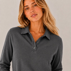 Polo de Moda Femenina de Alta Calidad, Logotipo Bordado Personalizado, Tela Transpirable, Proveedor Mayorista, MOQ Bajo, Fábrica - Product Image 4
