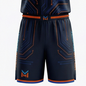 Ensemble short et maillot de basketball personnalisé OEM, respirant, grande taille, séchage rapide, uniforme de sport unisexe, fournisseur en gros - Product Image 2