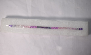 พลอยแซฟไฟร์ทรงปรินเซสคัทหลากสี: พลอยคอรันดัมหลากสีจากห้องปฏิบัติการสำหรับทำเครื่องประดับ ขนาด 7.5 นิ้ว - Product Image 4