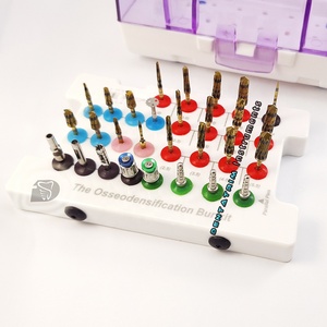 Kit de fraises d'osséodensification dentaire de qualité supérieure avec logo personnalisé Kit de chirurgie dentaire certifié CE Perceuse Instruments d'implant - Product Image 3