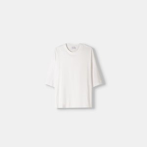 T-shirt de sport oversize en tricot épais Spandex/Polyester, coupe ajustée, épaules tombantes, style streetwear, pour la gym, avec impression par transfert thermique - Product Image 1