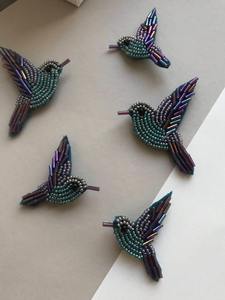 Patchs de couture perlés faits main, Cœur 3D en tissu fait main, Broches, Badges, Accessoires DIY pour Sacs en tissu, Chaussures, Vêtements, Chapeaux - Product Image 3