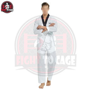 Uniforme de Taekwondo al Mejor Precio para Niños y Adultos, Trajes TKD de Color Personalizado, Conjunto de Dobok Transpirable para Entrenamiento de Artes Marciales y Karate - Product Image 3