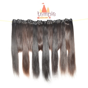 ผมแท้แบบอินเดียชนิด Double Weft  จัดเรียงเกล็ดผมอย่างดี  ลอนลึก สีธรรมชาติ  ไม่ผ่านการแปรรูป  แบบติดคลิปและแบบเย็บต่อ - Product Image 3