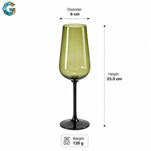 Custom Colored Classic Luxury Borosilicate Wine <b>Glass</b> <b>Goblet</b> Hand Blown Multi Color Burgundy Style for Party Wedding Home - Product Image 1