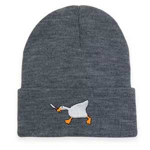 VYRRA INTERNATIONAL <b>Purple</b> Knitted Beanie <b>Hat</b> Unisex Adult Winter Cap Solid Color Casual Style 56-58CM Acrylic Material Cuffed - Product Image 4
